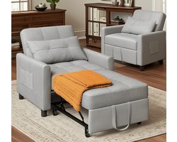 Bealife AR24 Chaise longues ，Relaxsessel Schlafsessel Maritta (1 fauteuil), met kussen, TV-fauteuil relaxfauteuil