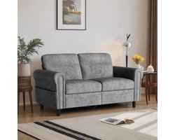 Bealife AR72 Bank - 2-Zitsbank met Zijvak - Draagcapaciteit 300 kg - Grijs