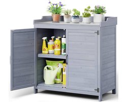 Bealife CC50 Tuinkast met Werkblad en Plantentafel - 98x48x95 cm - Grijs