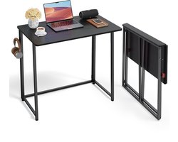Bealife DA21 Inklapbare Tafel - met Haken - Voor Binnen en Buitengebruik - 80 x 45 cm - Zwart