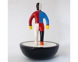 BeaMalevich Sculptuur Beeld Malevich Sportsmen Model #3 Keramiek - 30cm hoog - Handgemaakt - Uniek