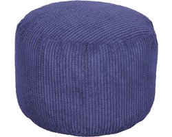 Beanbag Footstool Round Bubble | Indoor Leg Rest | Ergonomically Designed Ottoman | Ultra Comfortable & Durable (Purple)