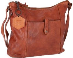 Bear Design Medium Crossbodytas / Schoudertas Dames - Leer - Sophia - Cognac
