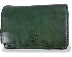 Bear Design Nina Leren Overslagportemonnee - Groen
