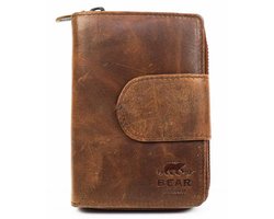 Bear Design Portemonnee Cognac - Stoer Cognac