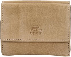 Bear Design Portemonnee / Portefeuille Dames - Ritsportemonnee - Leer - Jolie - Beige