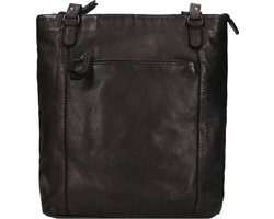 Bear Design Sandy Leren Schoudertas - Dames Rugtas van Leer - Zwart