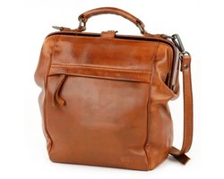 Bear Design Shelly Leren Rugzak / Dokterstas - Cognac