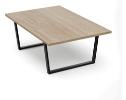 Bearsdon Eettafel hout, Massief echt houten eettafel, Tafel voor eetkamer, 4 tot 6 personen, Scandinavische keukentafel met metalen poten, 120 cm eettafel, Grote houten tafel, Rustieke eettafel