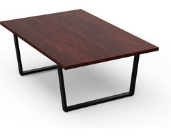 Bearsdon Eettafel Hout, Massief Houten Eettafel, Tafel voor Eetkamer, 4 tot 6 Personen, Scandinavische Keukentafel met Metalen Poten, 120 cm, Grote Houten Tafel, Rustiek