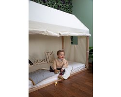 BEAU by Bo Childhome Tentbed - Frame + cover + lattenbodem - Naturel/Wit