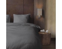 Beau Maison Hotellinnen Grijs Katoen Satijn 240x200/220 + 2 kussenslopen 60x70 cm