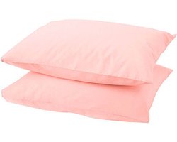 Beau Maison | Katoenen Kussenslopen Roze - 100% Perkaal Katoen - 60x70cm | Set van 2 stuks