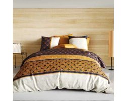Beau Maison Lazy zomerdekbed - Dekbed en overtrek in 1 - Plus kussensloop - Toffee - 200x220 cm + 2st. 60x70 cm