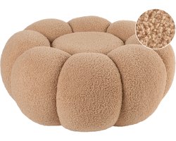 BEAUFORT - Poef - Lichtbruin - Bouclé