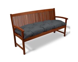 Beautissu Bankkussen Flair BK – Zitkussen Tuinkussen 120x50x8 cm grafiet grijs - kussen voor tuinbank