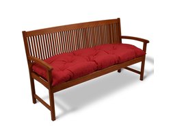 Beautissu Bankkussen Flair BK – Zitkussen Tuinkussen 180x50x8 cm rood - kussen voor tuinbank