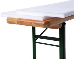 Beautissu Bierbank-kussens 2-delige set, comfortabel 2 cm dikke schuimstof voor biertentgarnituur, feesttentgarnituur