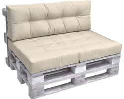 Beautissu Elements – Palletkussen 120x40cm - Rugkussen Natuur in Matraskussen Kwaliteit