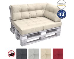 Beautissu Elements – Palletkussen 60x40cm - Zijkussen Natuur – Wasbare Hoes