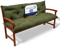 Beautissu Flair BR Bankkussen 180x50x50 cm Olijfgroen – Zit- en Rugkussen