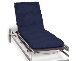 Beautissu Flair RL – Ligbedkussen Tuinkussen Ligstoel – Zonnebed Kussen voor Tuin Meubelen 190x60x8 cm Blauw