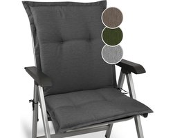 Beautissu HighLux NL Zitkussen voor Tuinstoel Kussen 105x50x7cm Antraciet