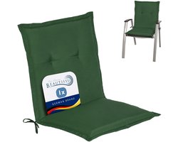 Beautissu Loft NL Tuinkussen Lage Rug 100 x 50 x 6 cm Kussen Groen Tuinstoelkussens Zitkussen Tuinstoel