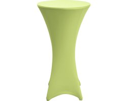 Beautissu Statafelhoes Stella Ø 80 cm statafelrok voor statafel – feest decoratie geschikt voor horeca – feestversiering stretch voor elk tafel – groen