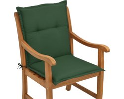 Beautissu Tuinkussen Lage Rug Loft NL 100 x 50 x 6 cm – Kussen Groen – Tuinstoelkussens Zitkussen Tuinstoel