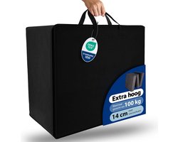 Beautissu VS95 Praktische Draagtas voor Opvouwbare Matras Model L 80x200 cm – Robuuste Opbergtas Vouwmatras Hoes – Ideale Bescherming & Gemakkelijk Transport met Ritssluiting – Zwart