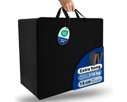 Beautissu VS95 – Robuuste Draagtas voor Opvouwbare Matras Model XL 90x200 cm – Gemakkelijk Transport met Ritssluiting – Zwart