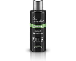 Beauty & Care - Bamboe sauna opgiet - Saunageur - 100 ml. zwarte fles met klepdop - voor een ontspannende, frisse geur in de sauna - Gebruik 4 ml per liter water of ijs in de sauna emmer
