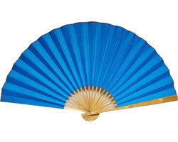 Beauty & Care - Chinese Waaier blauw 100 cm - 1 st.. new