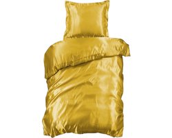 Beauty Silk Dekbedovertrek - 140x200/220 - Glans Satijn - Goud