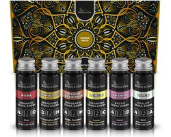 Beauty&Care® Sauna Geuren Opgietmiddel - Cadeaupakket Sauna Gold - Opgiet voor Emmer & Saunakachel - Set 6 x 25 ml - Opgietconcentraat Geschenkset - Verzorging & Accessoires - Vrouwen