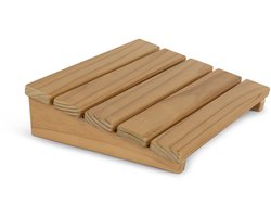 Beauty&Care® Sauna kussen thermo hout - Sauna Accessoires - Saunakussen hoofd- en voetsteun - Milieuvriendelijk - Vormvast - Duurzaam - Lichtgewicht - Warme, donkerbruine kleur
