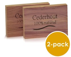 Beautylin Cederhout ladenblok 100% natuurlijk 2 Stuks