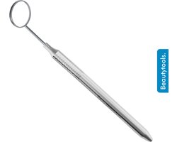 BeautyTools Mondspiegel - Tandarts Spiegel Met Sterkte / Sterke Zoom - Holle Buis (16.5 cm) - Inox (DT-1147)