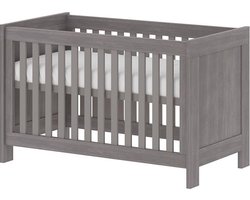 Bebies First Baby Bed Nevada 60x120 Verstelbare Bodem - Grijs
