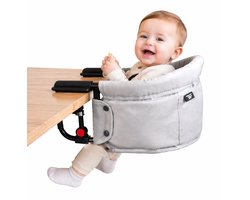 Bebies First Kinderstoel Tafelhangstoel – Inklapbaar – Opvouwbaar – Tot 15 kg – Grijs