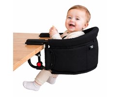 Bebies First Kinderstoel Tafelhangstoel – Inklapbaar – Opvouwbaar – Tot 15 kg – Zwart