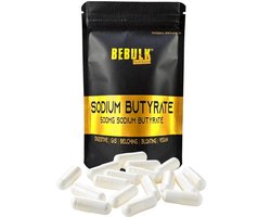 BeBulk Nutrition - Sodium Butyrate- Natriumbutyraat 500 mg 98% - 180 Capsules voor 6 maanden - Vegan - Darmen - Spijsvertering - Afvallen - Zonder onnodige toevoegingen - Past Door Brievenbus - Hoge Kwaliteit - Geproduceerd in Nederland
