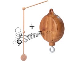 Bebyto® Houten Mobielhouder - Muziekdoosje - Babymobiel - Muziekmobiel - Babyshower - Kraamcadeau - Boxmobiel houder