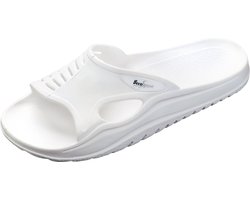 BECO sauna slippers - met anti slip zool - unisex - wit -45-46