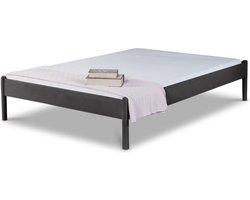 Bed Box Wonen - Alice metalen bed - Antraciet - 140x220