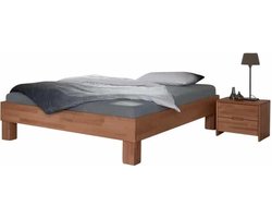 Bed Box Wonen - Massief beuken houten bed Tarnovo Basic - 180x200 - Natuur gelakt