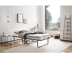 Bed Box Wonen - Vouwbed GB121 - Spiraalbodem - 120x200 - Opklapbed - Eenpersoons - Metaal - Design