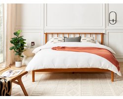 Bed Dennenhout BARRET 160 x 200 cm Bruin