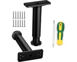 Bed Frame - Ondersteuningspoten - Hoogte Verstelbare Bedpoten - Meubelverhoger Houder - 2 Stuks - Voor Bed - Bank - Nachtkastje - Stoel (18-34cm)